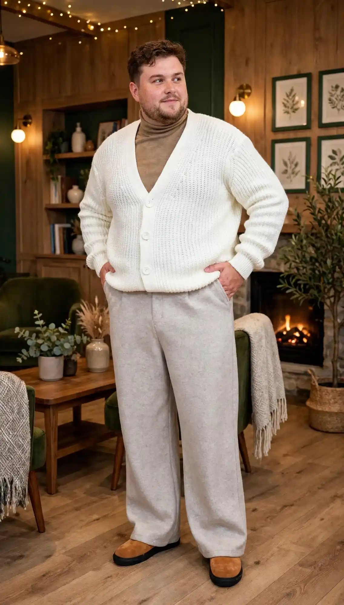 16. Textured Wide Leg Trousers