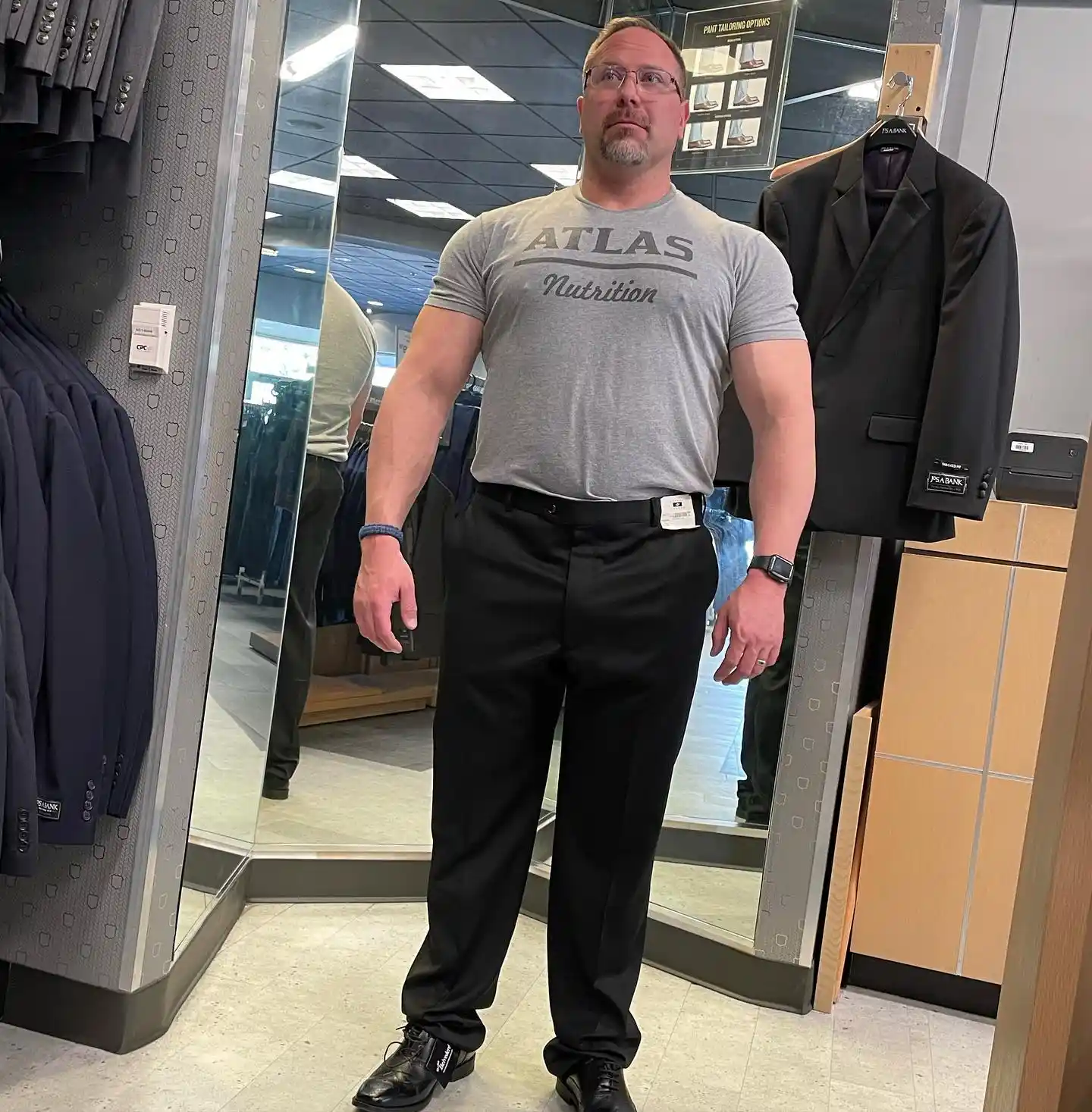 11 Spring Outfits for Plus Size Men Worth Saving Right Now 6 5. Graphic Tee with Tailored Trousers