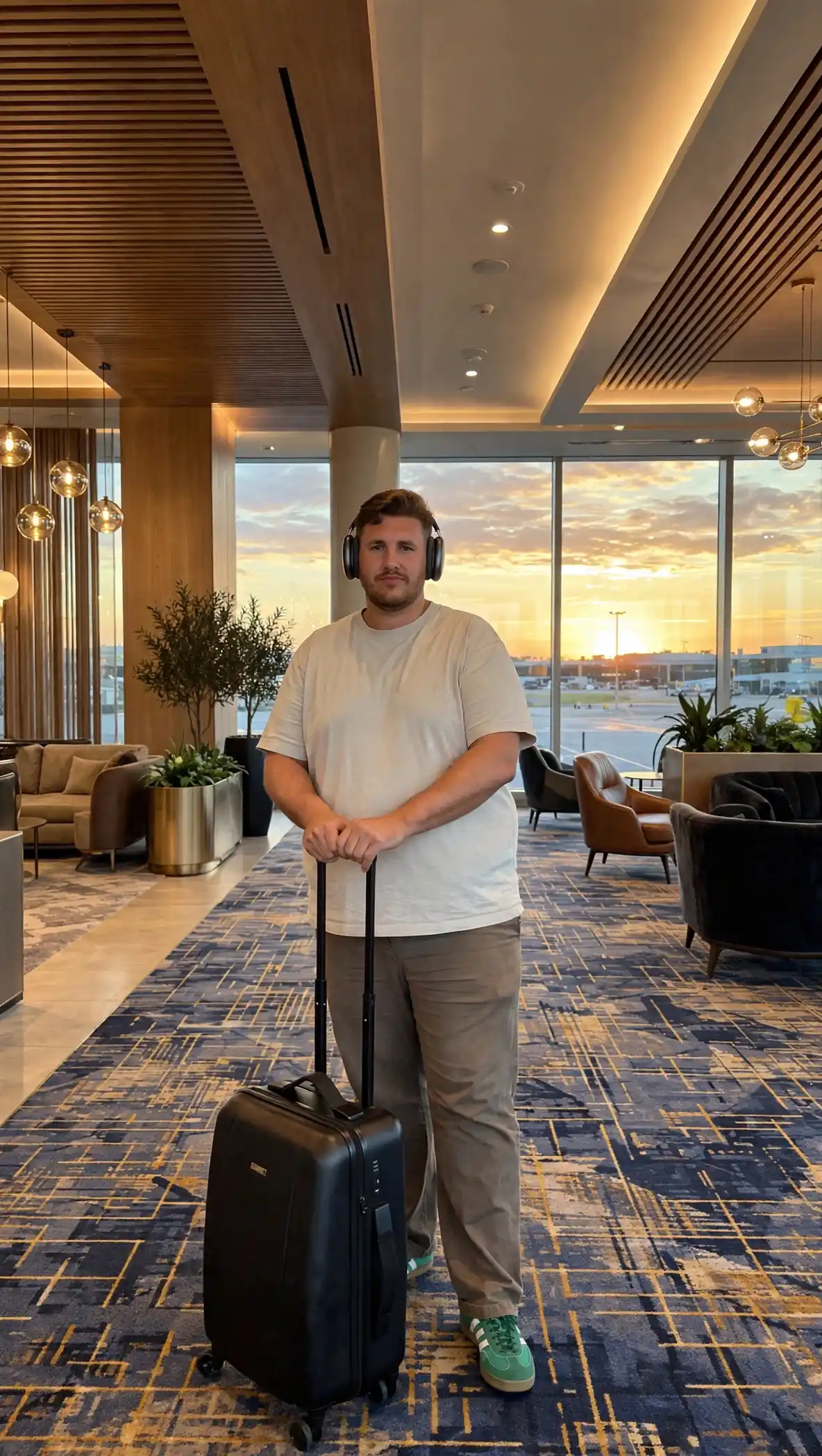 24 Travel Outfit Ideas for Plus Size Men Worth Saving Right Now 23 9. Simple Tee and Straight Leg Pants
