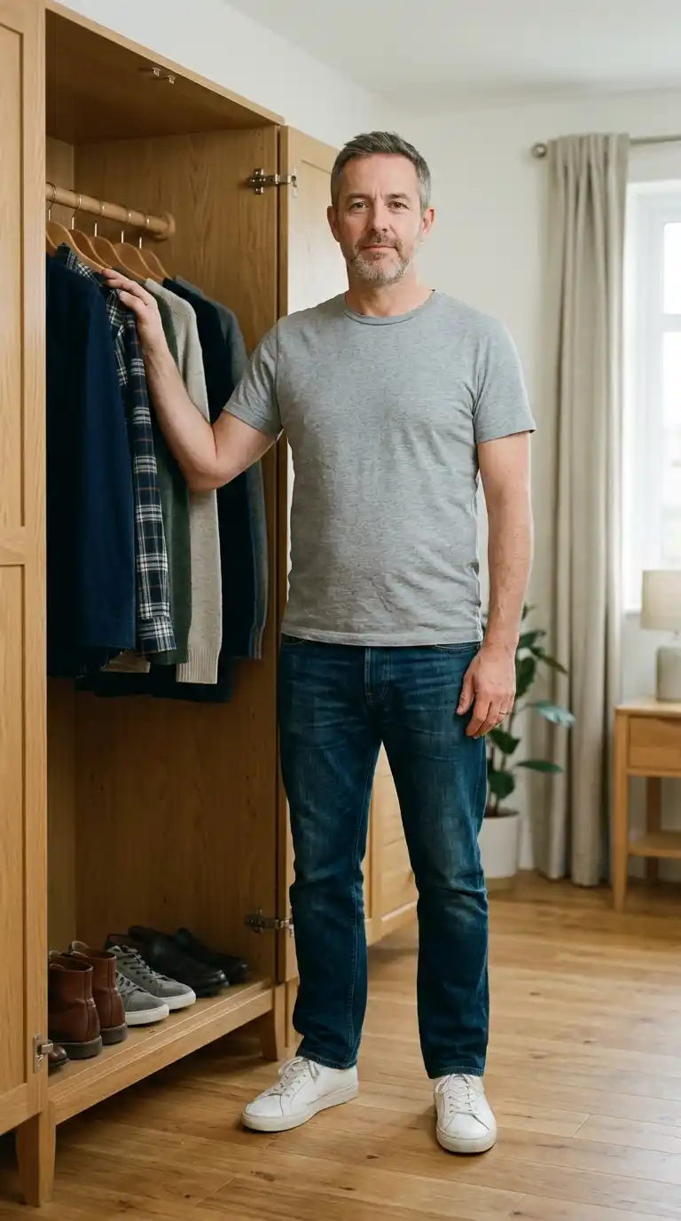 7‑Day Minimalist Wardrobe for Men Over 40 (No Fashion Stress) 11 Day 7 the reset that keeps the system running