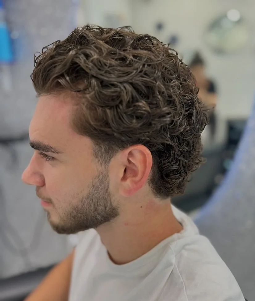 Short Curly Hair for Men: 23 Low-Effort Styles 14 Wet-Set Curls Left to Fall Past the Ear