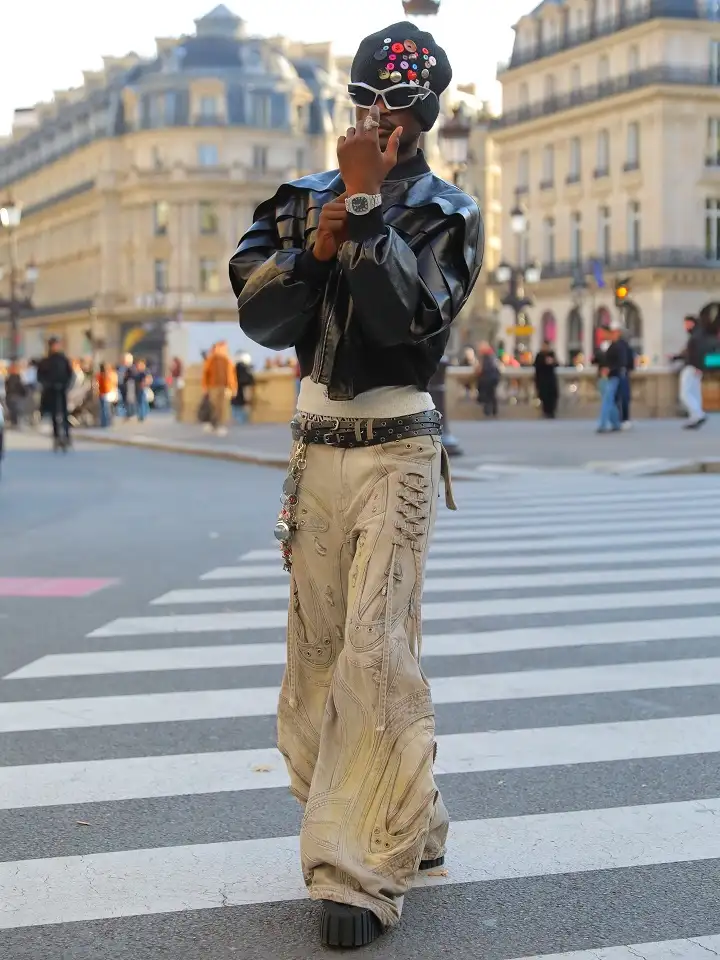 Ribbed Leather and Lacing for a Street Cast Cyberpunk Fit