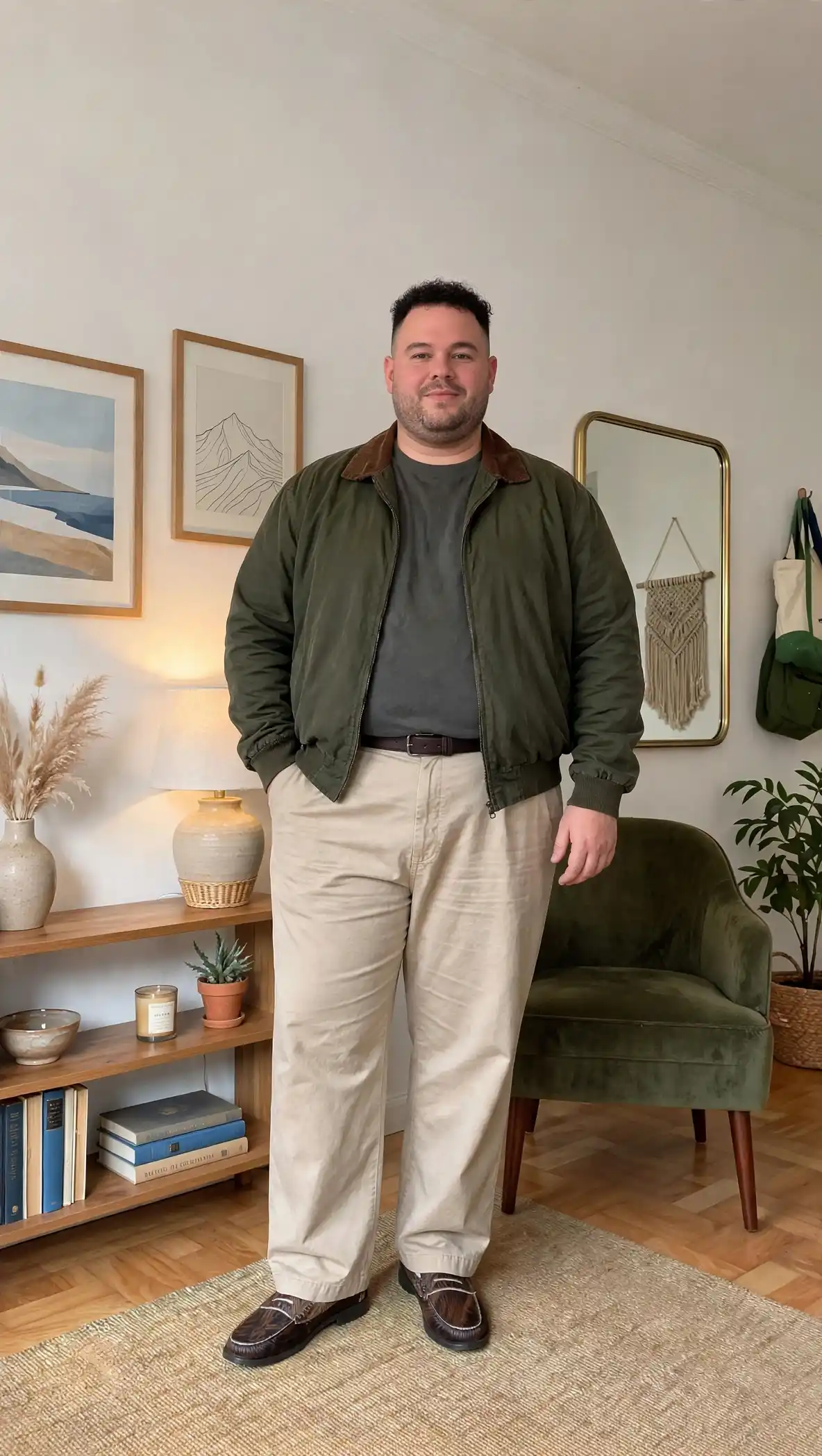 13 Wardrobe Essentials Every Plus Size Man Needs Worth Saving Right Now 6 5. Big Men Olive Jacket