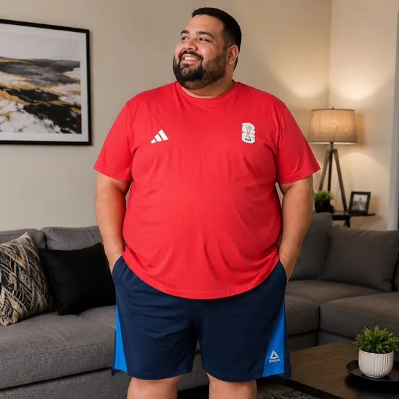Bright Tee and Navy Sport Shorts for Everyday Comfort