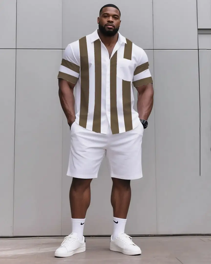 20 Big and Tall Outfit Ideas Nobody Tells You About 8 Wide Vertical Panels Beat Thin Vertical Stripes