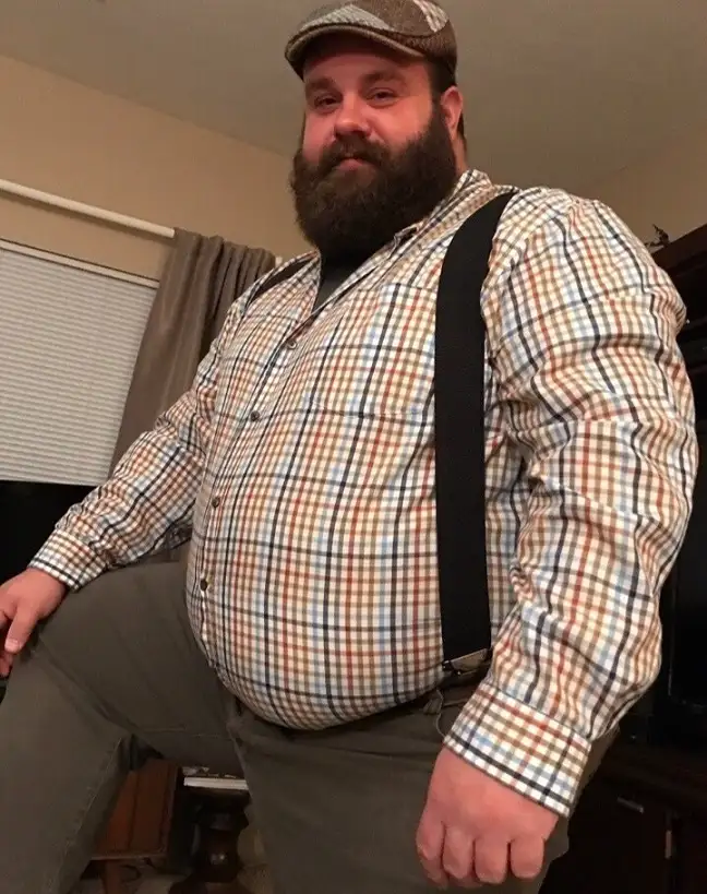 Plaid Flannel with Suspenders