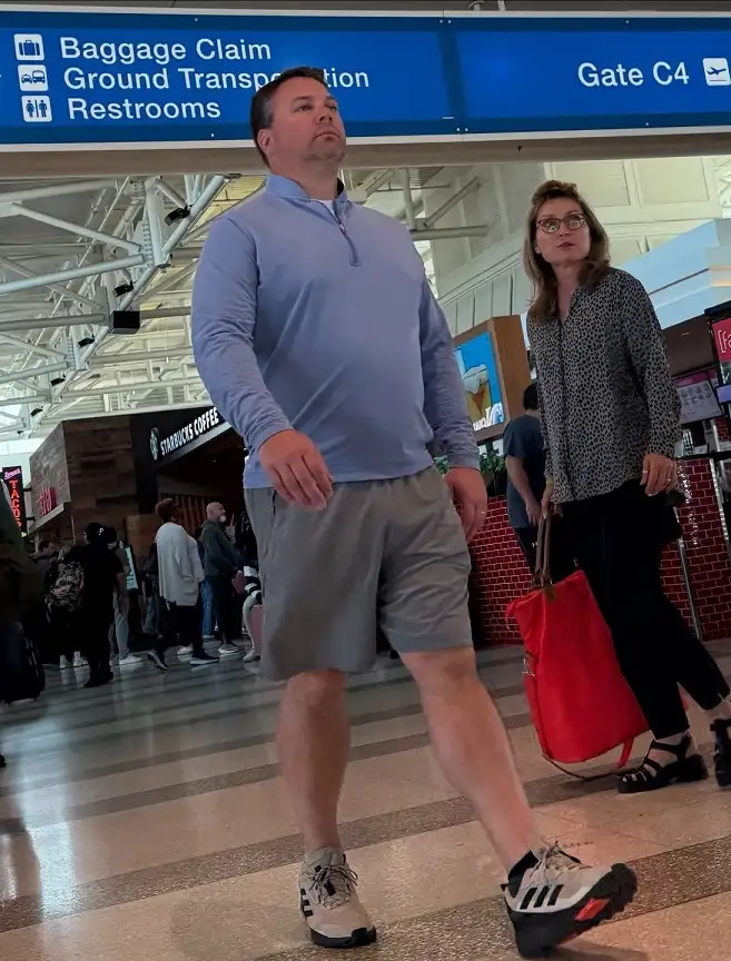 Quarter Zip and Athletic Shorts for a Hot Weather Departure