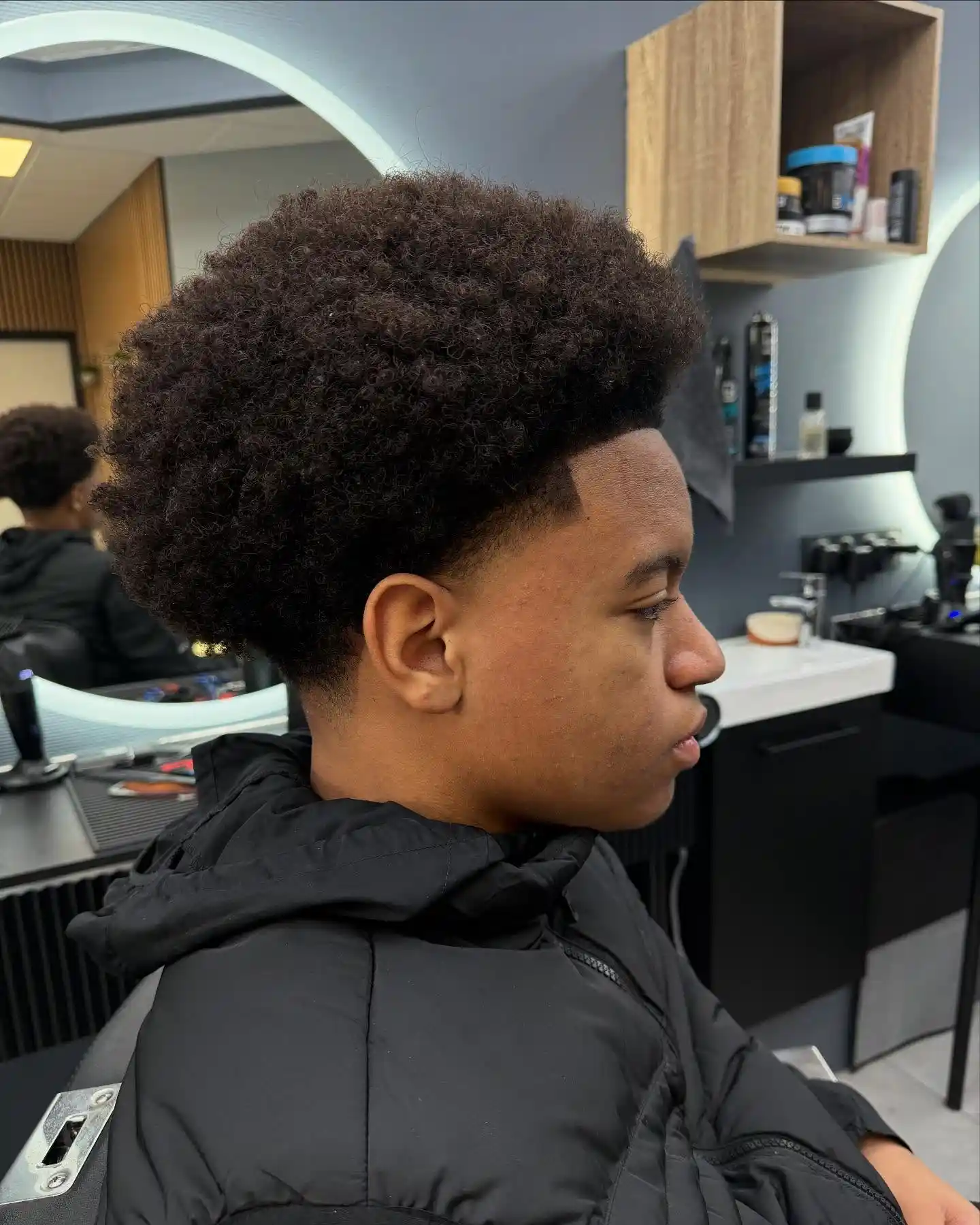 7. The Boxy High-Top Fade