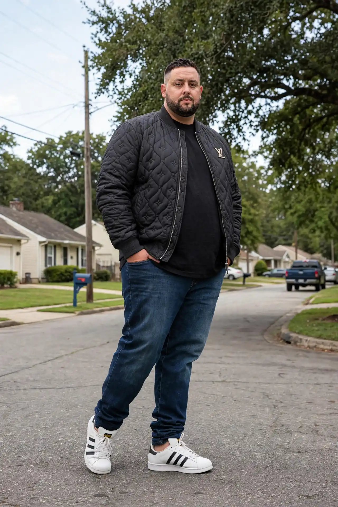 5. Quilted Bomber Street Style Look