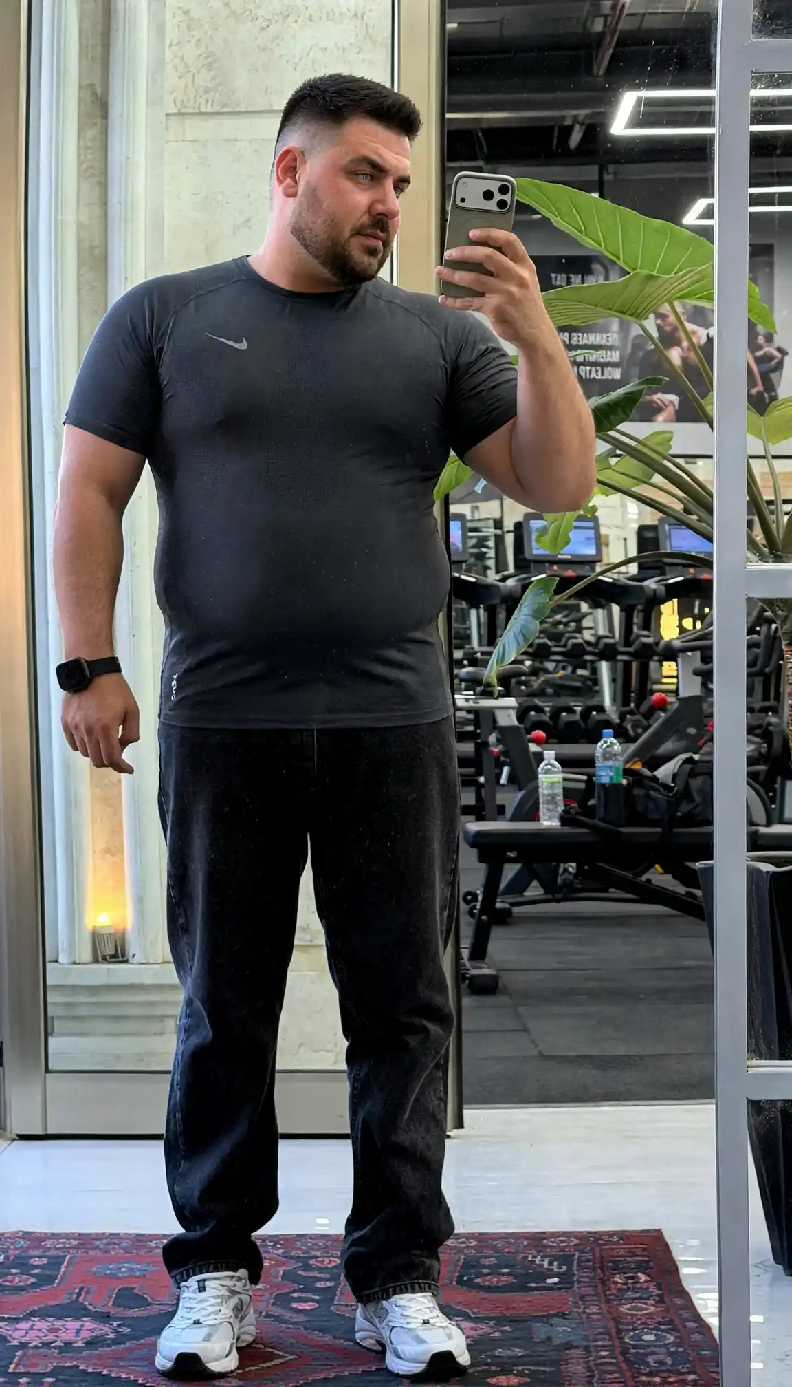 7. Fitted Nike Tee with Full Length Joggers
