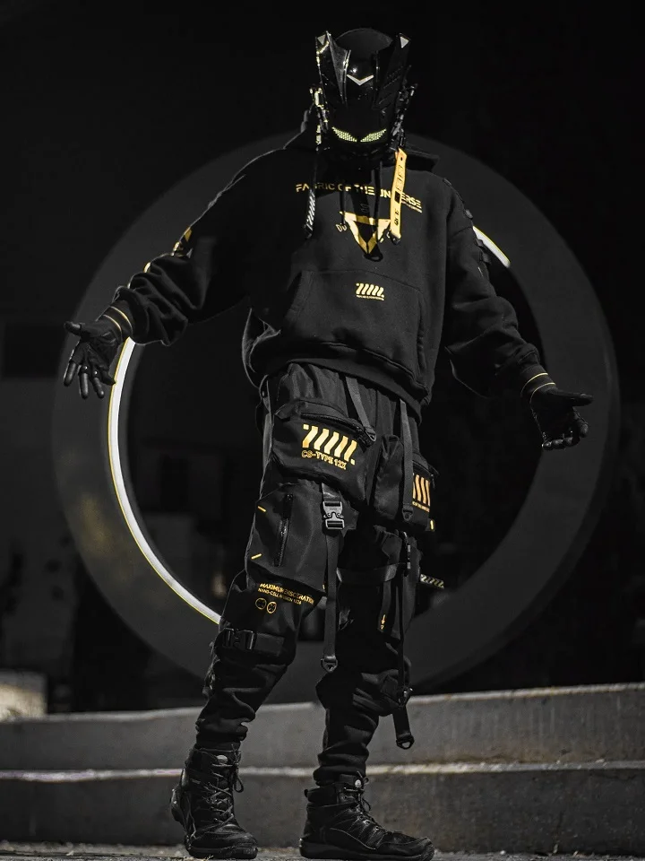 Full Face Helmet Plus a Rig of Gold Trimmed Pouches