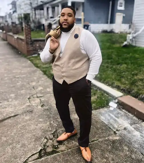 Waistcoat and Turtleneck Combo