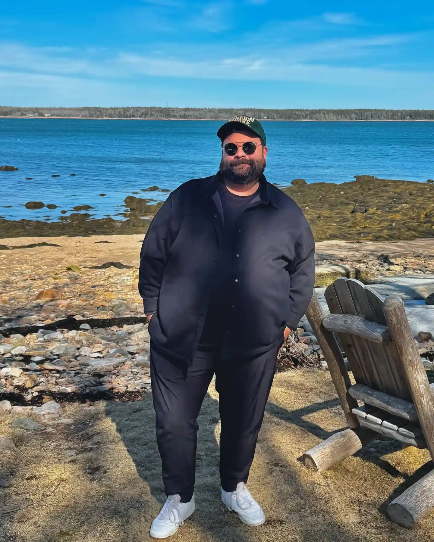 7. All Black Layers by the Coast