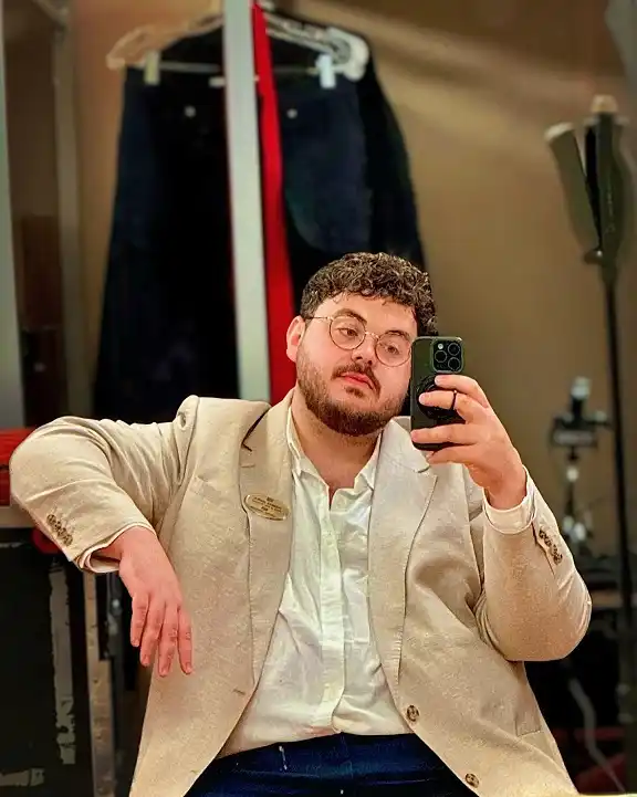 Linen Blazer over an Open Collar Shirt