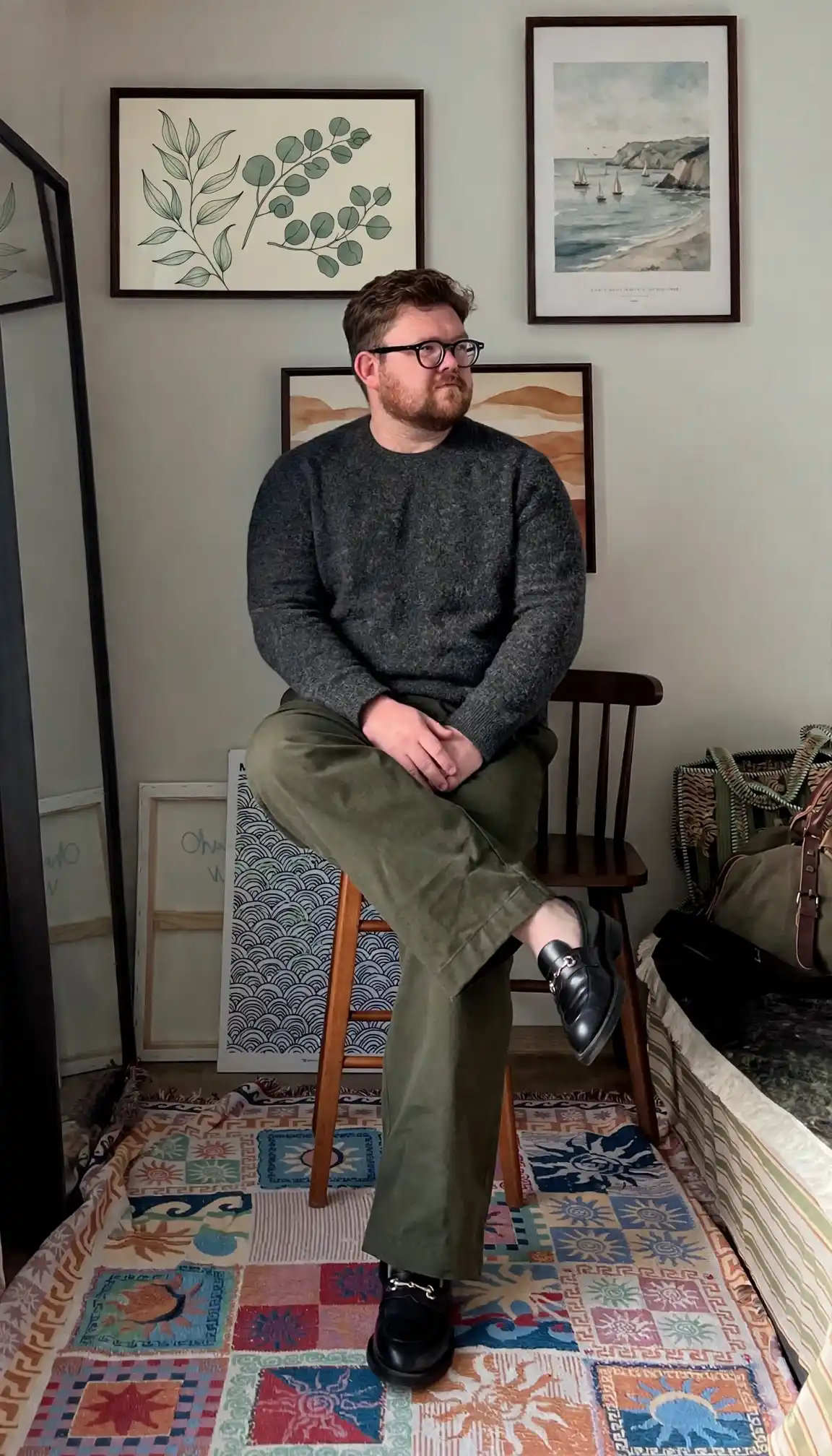 18 Big Guy Fashion Ideas Worth Saving Right Now 17 16. Elevate A Basic Sweater With One Polished Shoe