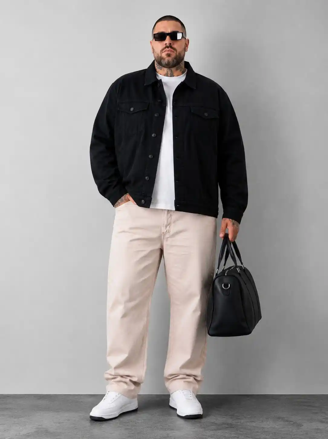 18 Big Guy Fashion Ideas Worth Saving Right Now 9 8. Trade Fitted For Relaxed With A Boxy Trucker Jacket