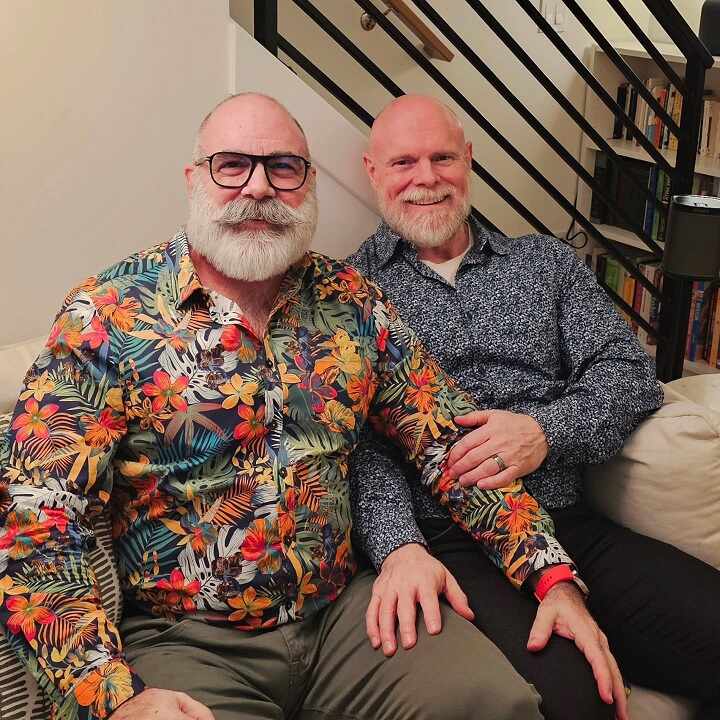 15 Christmas Party Outfits for Plus Size Men That Actually Work 8 Tropical Print Shirt With Olive Chinos