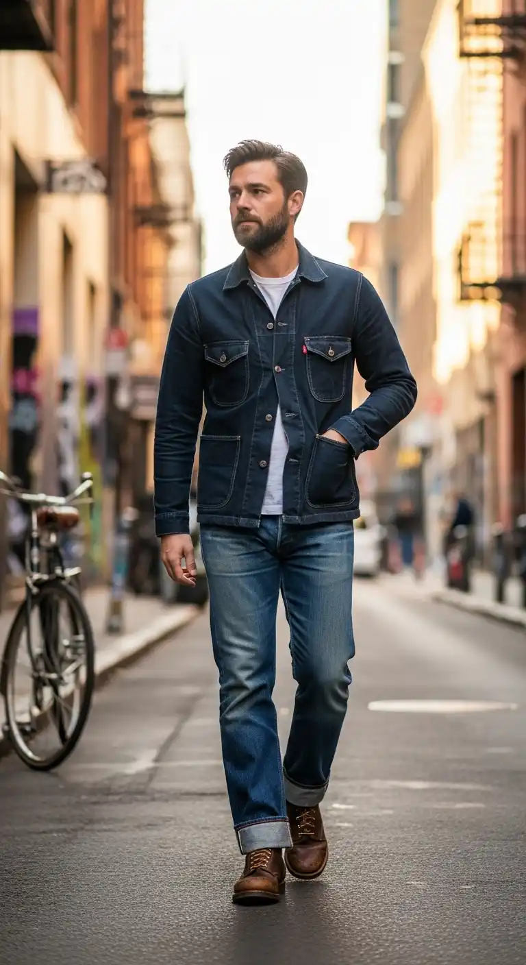 15 Cool Street Style Men Outfits You’ll Want To Copy Immediately 4 3. The Workwear Uniform That Actually Works