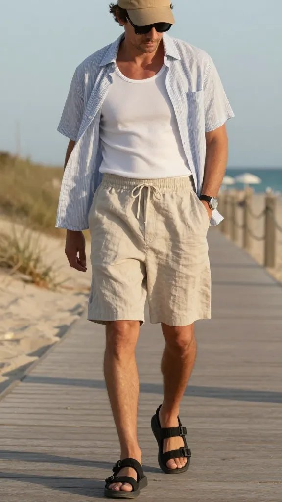 9 Linen Shorts Men Outfits That Scream Effortless Summer Style 5 Item 4