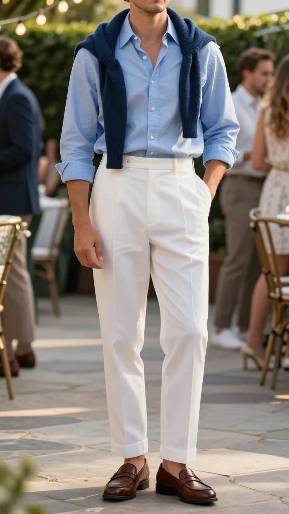 12 Cool White Pants Outfit Men Ideas That Instantly Elevate Your Style 8 Item 7