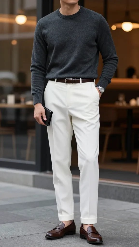 12 Cool White Pants Outfit Men Ideas That Instantly Elevate Your Style 12 Item 11