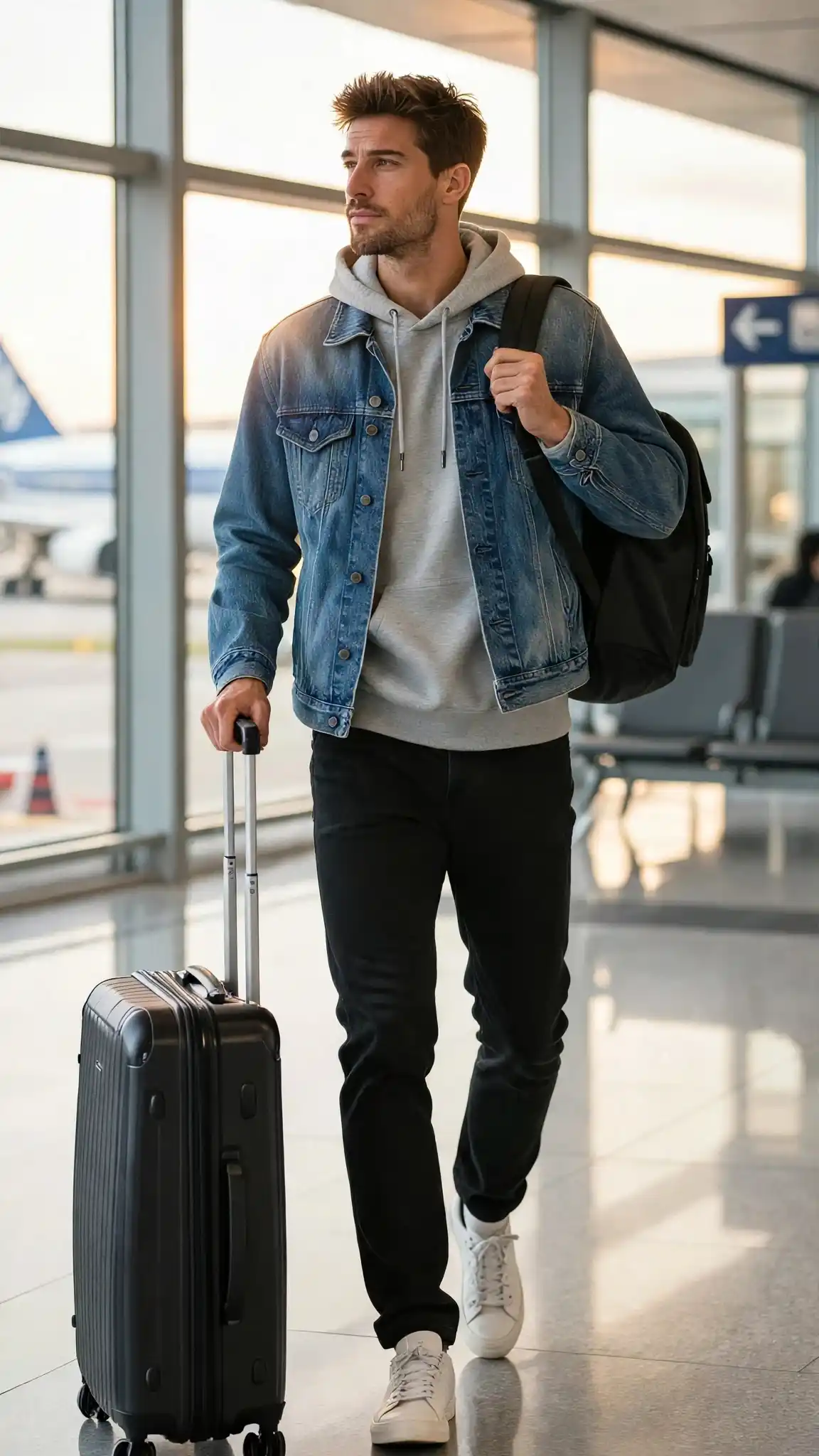 4. The Denim Jacket x Hoodie Duo