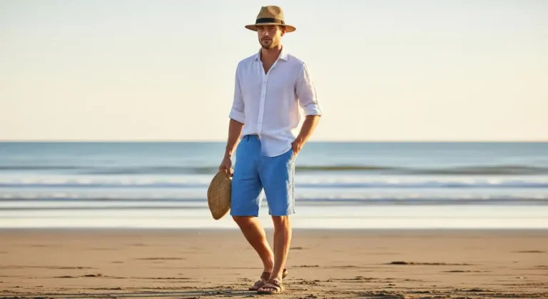 Linen Shorts Men Outfits