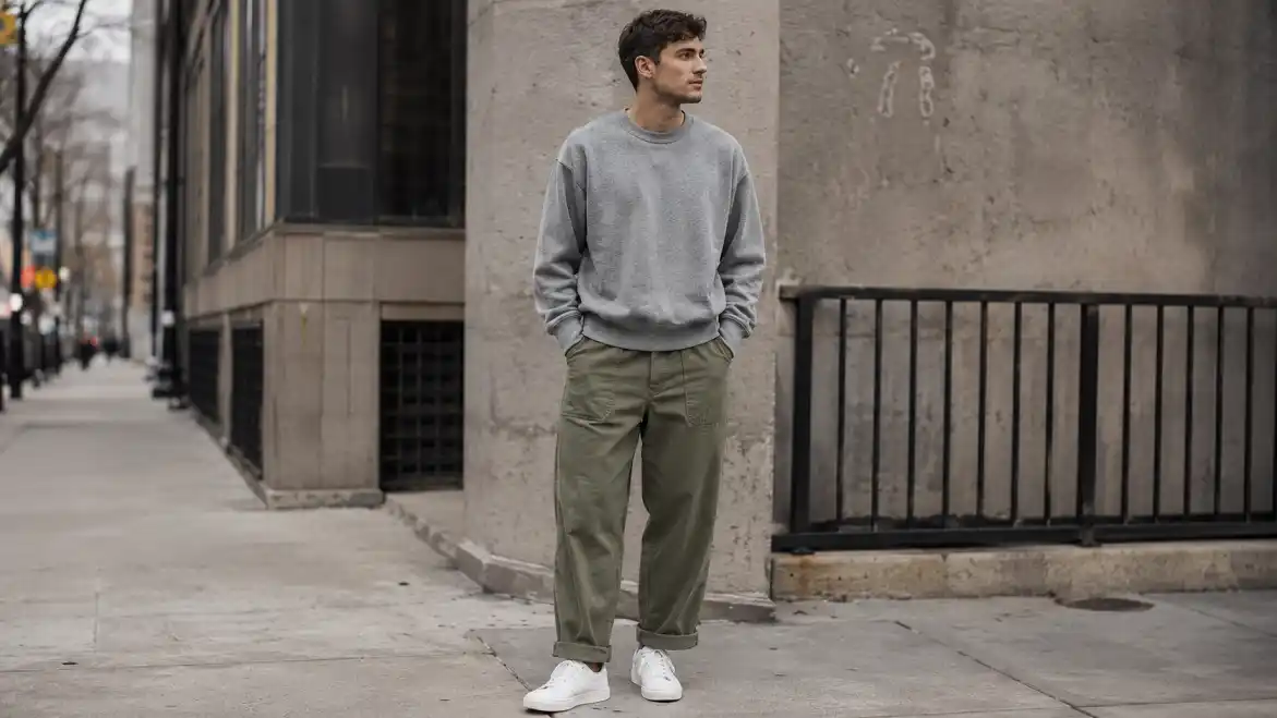 Wide Pants Outfit Ideas for Men
