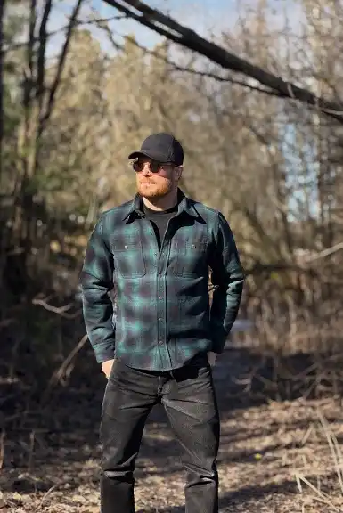 22 Men's Flannel Shirts Ideas for Fall You’ll Actually Wear 20 Dark Green Plaid in the Woods