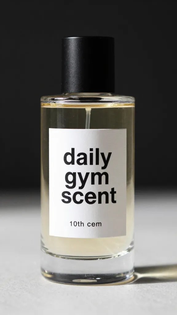 How Tiktok Changed Mens Grooming 6 fragrance bottle labeled “daily gym scent,” glossy product shot
