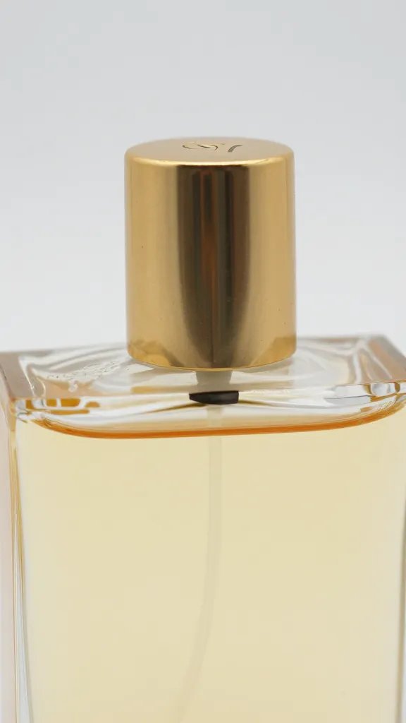 How to Apply Cologne Without Gassing Everyone Out 2 closeup of a single parfum bottle with gold cap