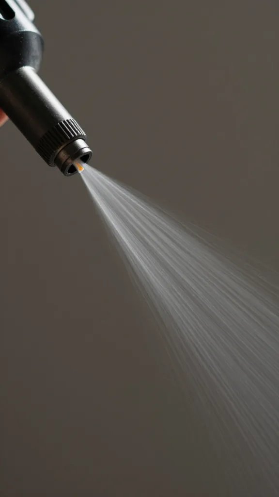 How to Apply Cologne Without Gassing Everyone Out 4 closeup of atomizer nozzle releasing one fine spritz