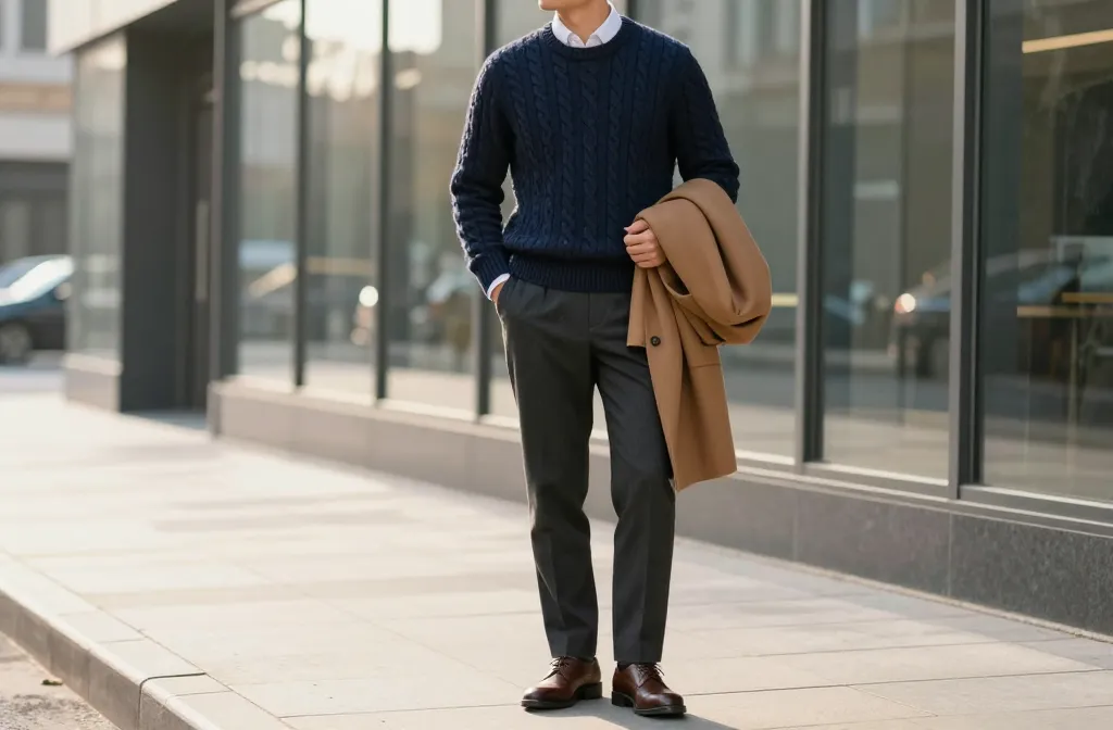 10 Cable Knit Sweater Outfits for Men That Feel Cozy and Classy Now 1 10 Cable Knit Sweater Outfits for Men That Feel Cozy and Classy Now