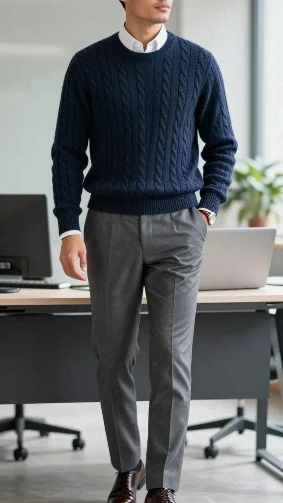 10 Cable Knit Sweater Outfits for Men That Feel Cozy and Classy Now 2 Item 1