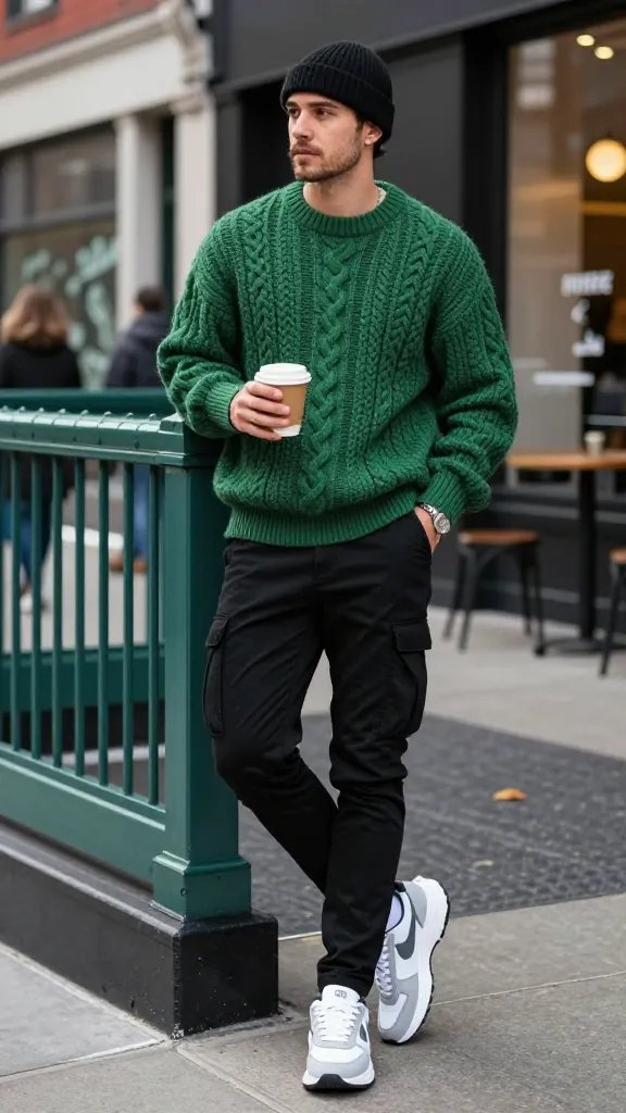 10 Cable Knit Sweater Outfits for Men That Feel Cozy and Classy Now 9 Item 8