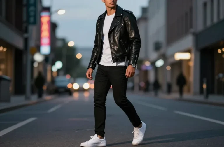 10 Leather Jacket Outfits for Men That Always Look Cool Now