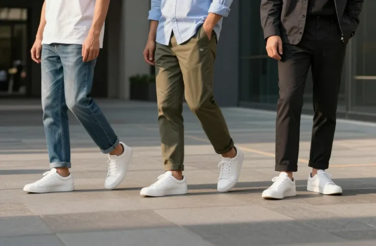 12 White Sneakers Outfits for Men That Always Work 16 Stylish 12 White Sneakers Outfits for Men That Always Work