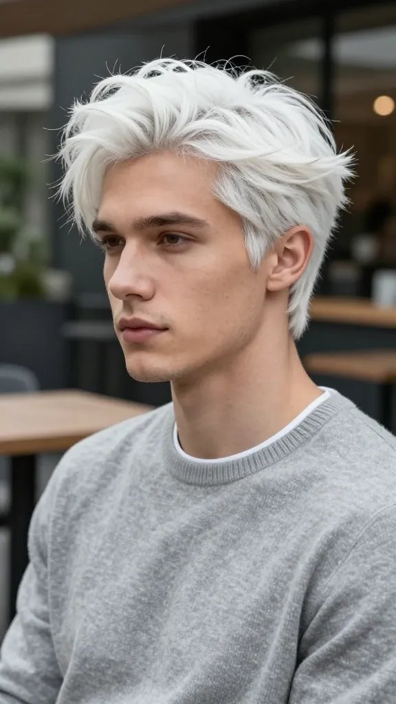 9 Stunning White Hair Men Aesthetic Looks to Copy 3 Item 2