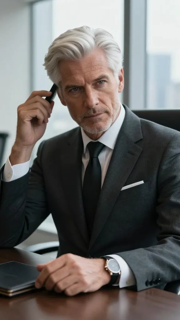 9 Stunning White Hair Men Aesthetic Looks to Copy 6 Item 5