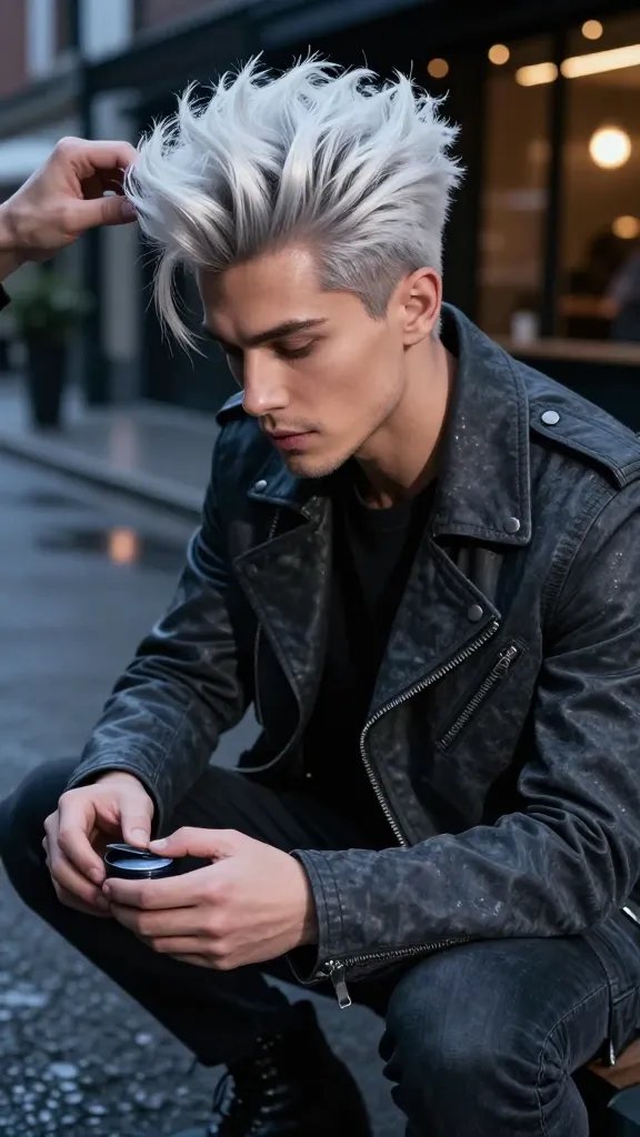 9 Stunning White Hair Men Aesthetic Looks to Copy 9 Item 8