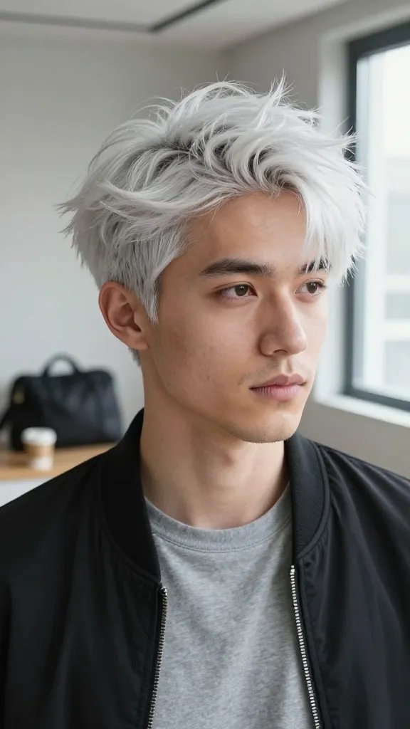 9 Stunning White Hair Men Aesthetic Looks to Copy 10 Item 9