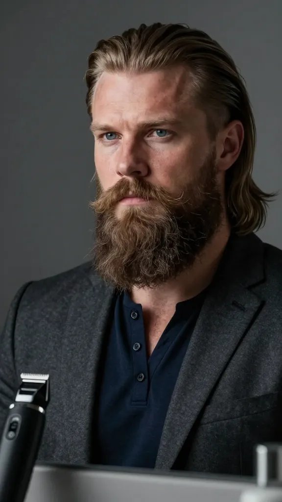 Level Up: 9 Long Beard Hairstyles for Men with Serious Style 2 Item 1