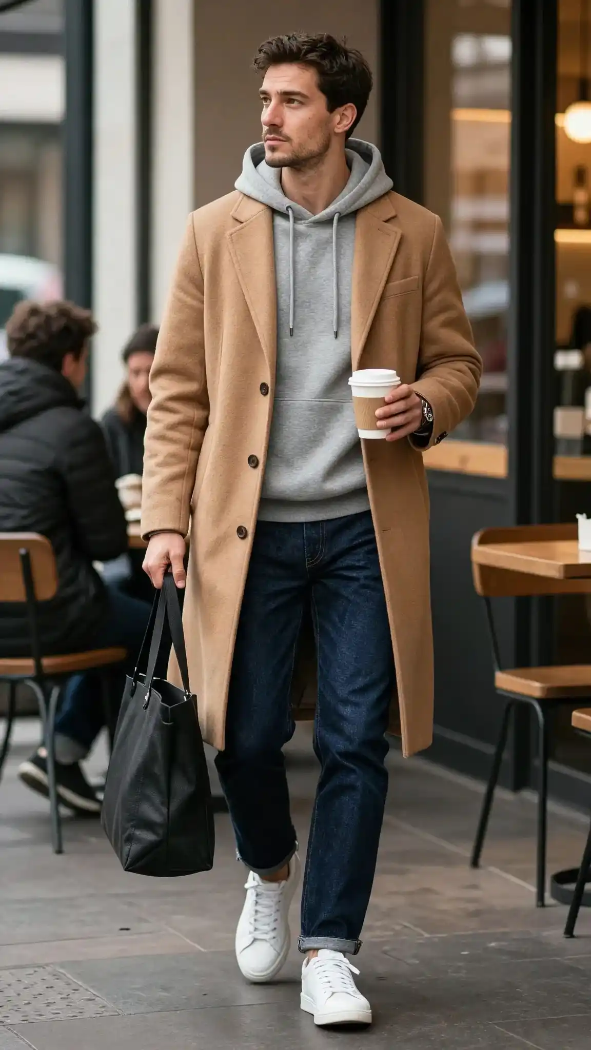 22 Coffee Date Outfits for Men That Make a Great First Impression 12 8. The Street-Smart Minimalist