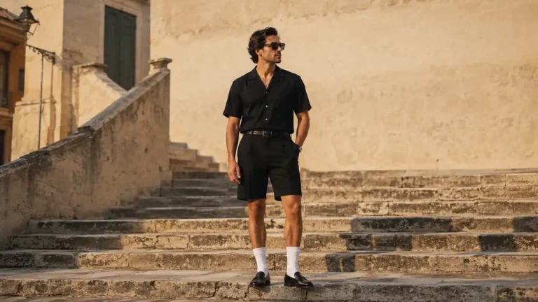 Black Shorts Outfit Men Ideas