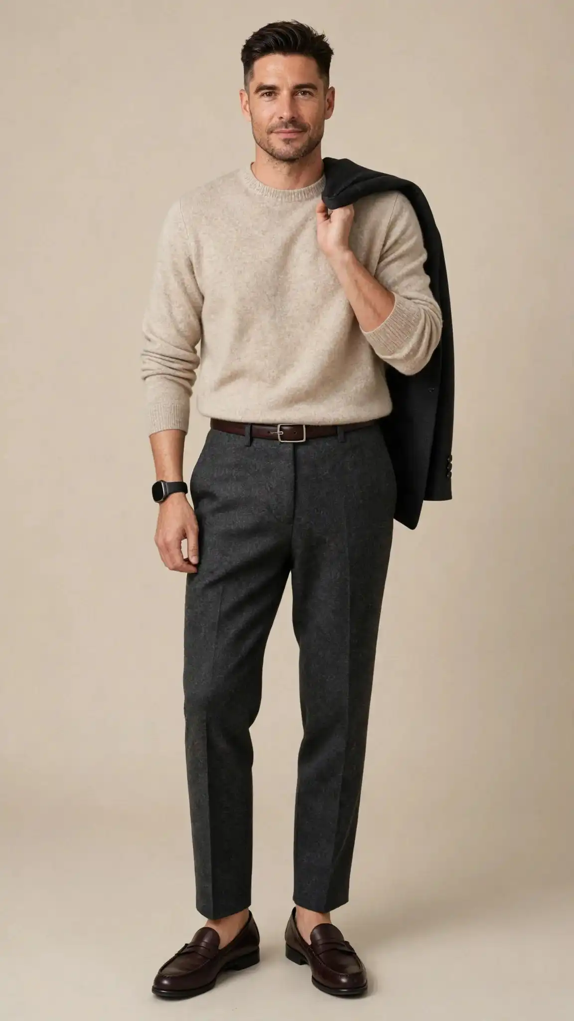 Capsule Wardrobe Men Over 40: Build a Timeless Style in 11 Pieces 12 11. The Timeless Cashmere Upgrade You’ll Reach For Year-Round