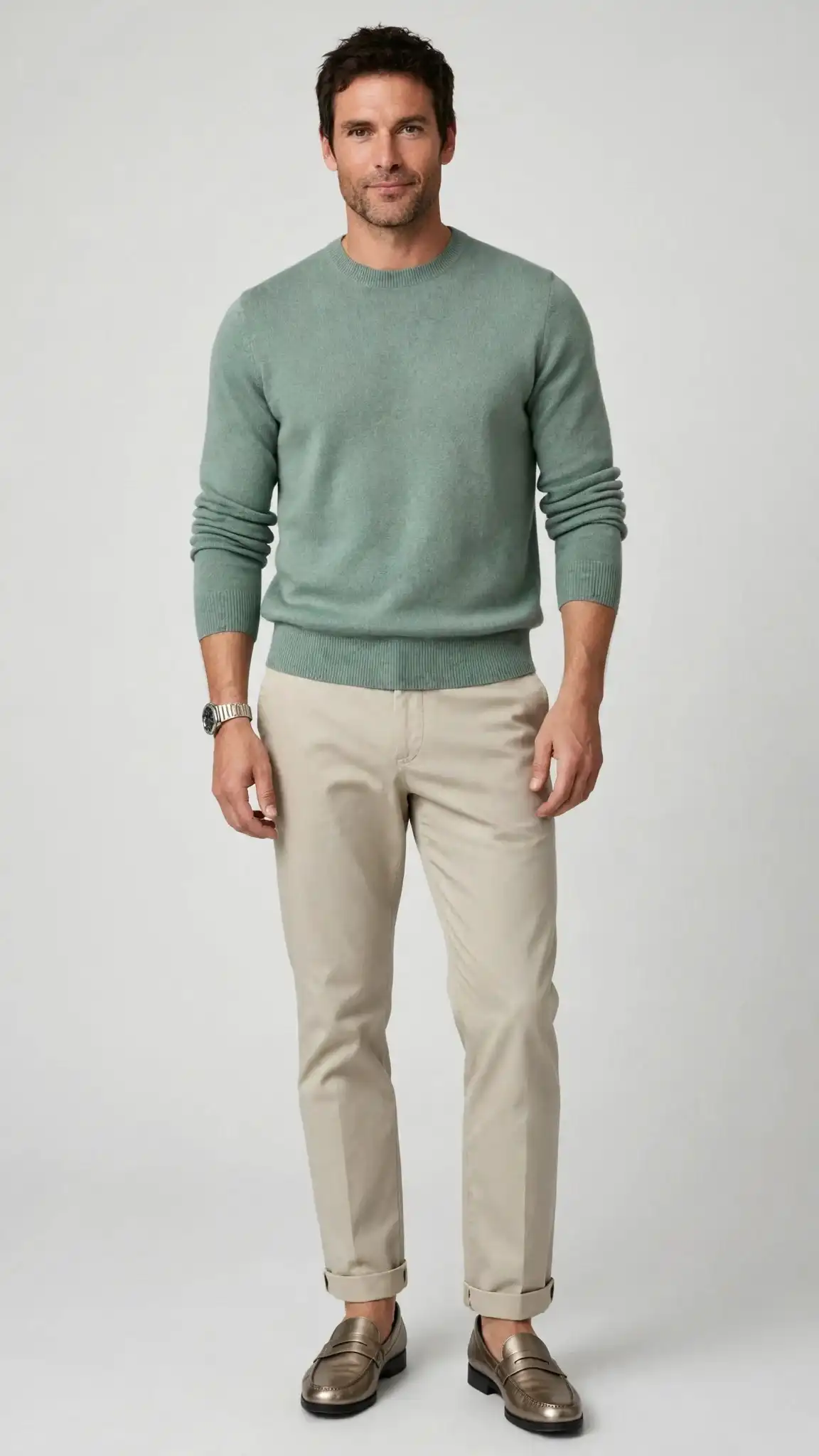 Capsule Wardrobe Men Over 40: Build a Timeless Style in 11 Pieces 7 6. The Subtle Colored Knit That Isn’t Loud