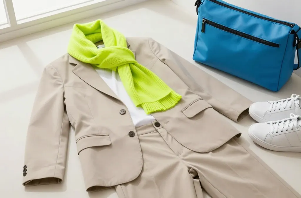 9 Colorful Accents in a Neutral Men's Travel Capsule Unpacked 1 9 Colorful Accents in a Neutral Men'S Travel Capsule Unpacked