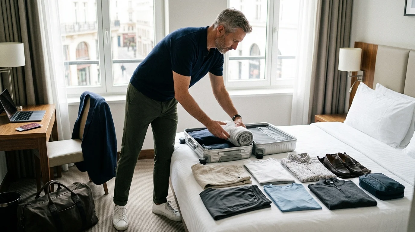 10 Packing‑Light Outfits for Men's Travel & Vacations 1 10 Packing‑Light Outfits for Men,s Travel & Vacations