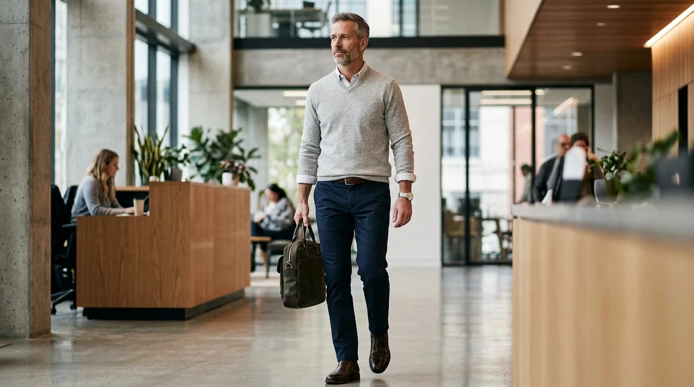 13 Capsule Workwear Outfits for Men (Minimal Office Style)