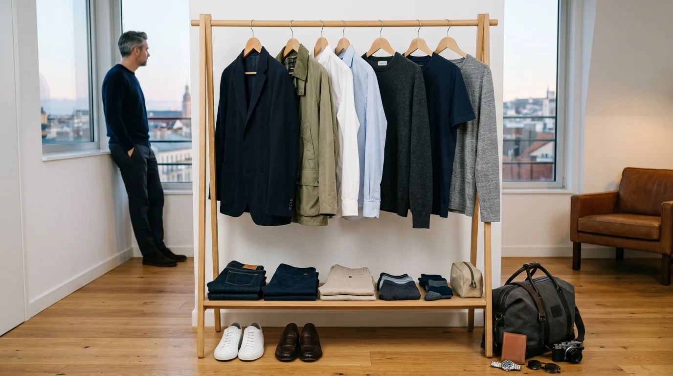 15 minimalist travel capsule for men(weekend week-long)